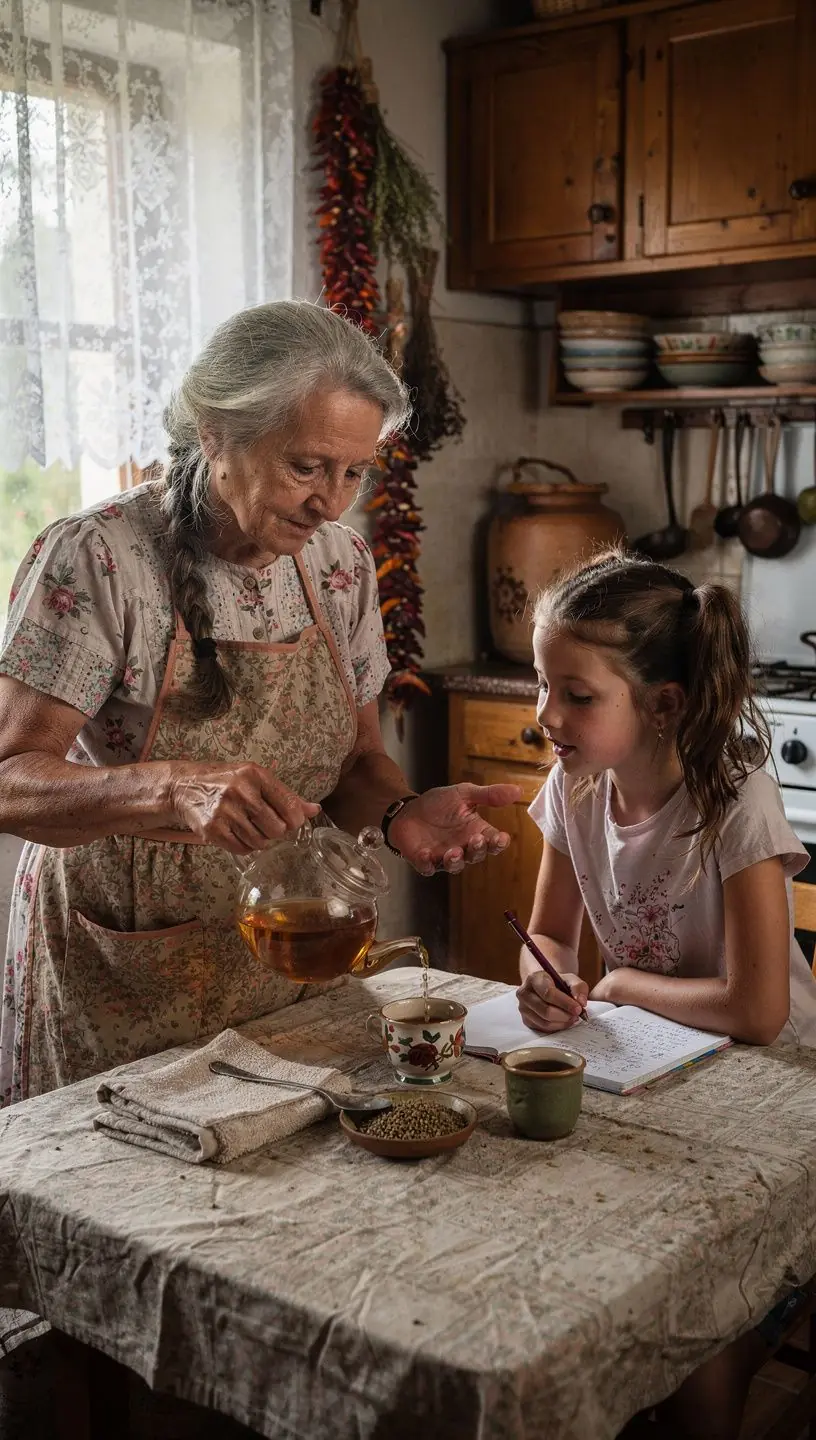 Közelkép a fenugreek tea sűrű, édes aromájáról.