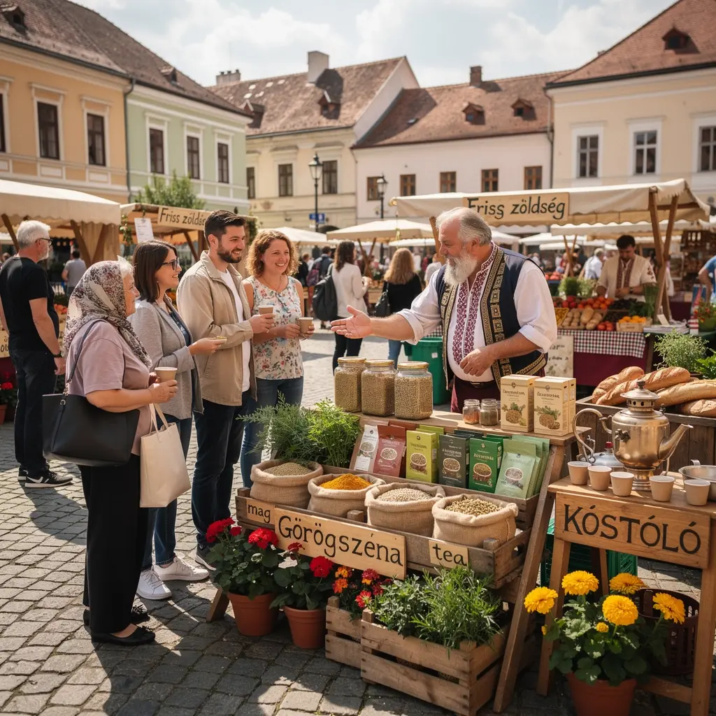 Egy kéz, amely fenugreek teáscsészét tart, miközben a napfény átsüt rajta.